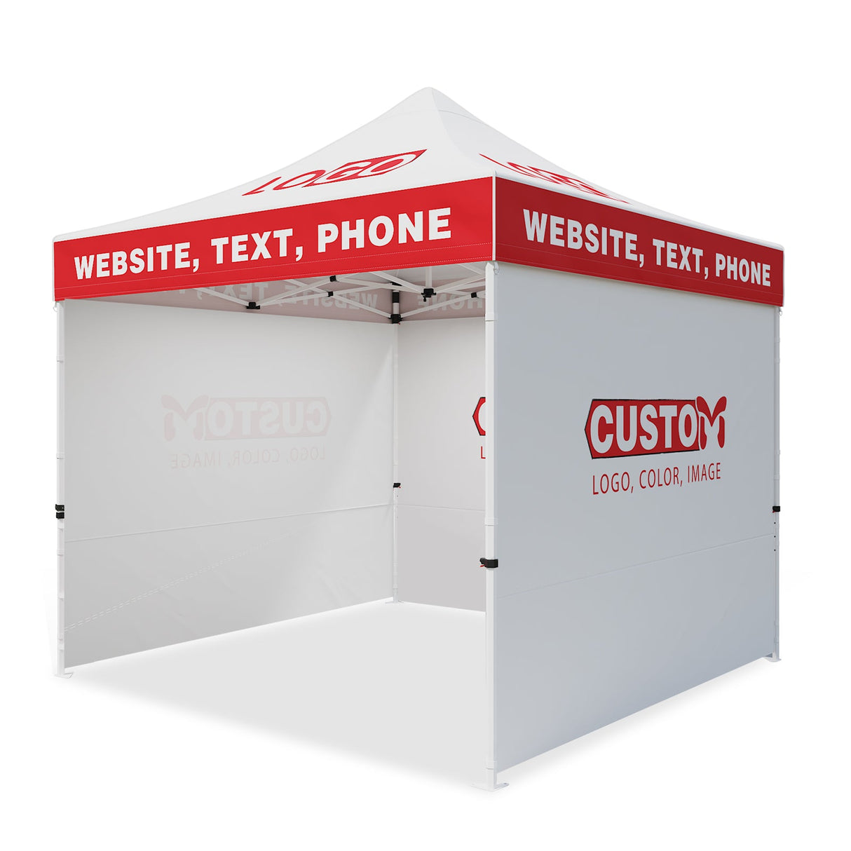 EAGLE PEAK ALX4010 40mm Aluminum Hex Leg Commercial Custom Canopy Tent 10x10 - CLICK TO CONFIGURE - Package Prices Start at $789.00 - Eagle Peak Custom Canopy Tent