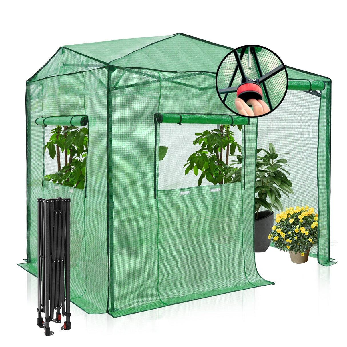 Easy Setup 8x6 Instant Pop Up Greenhouse - Eagle Peak