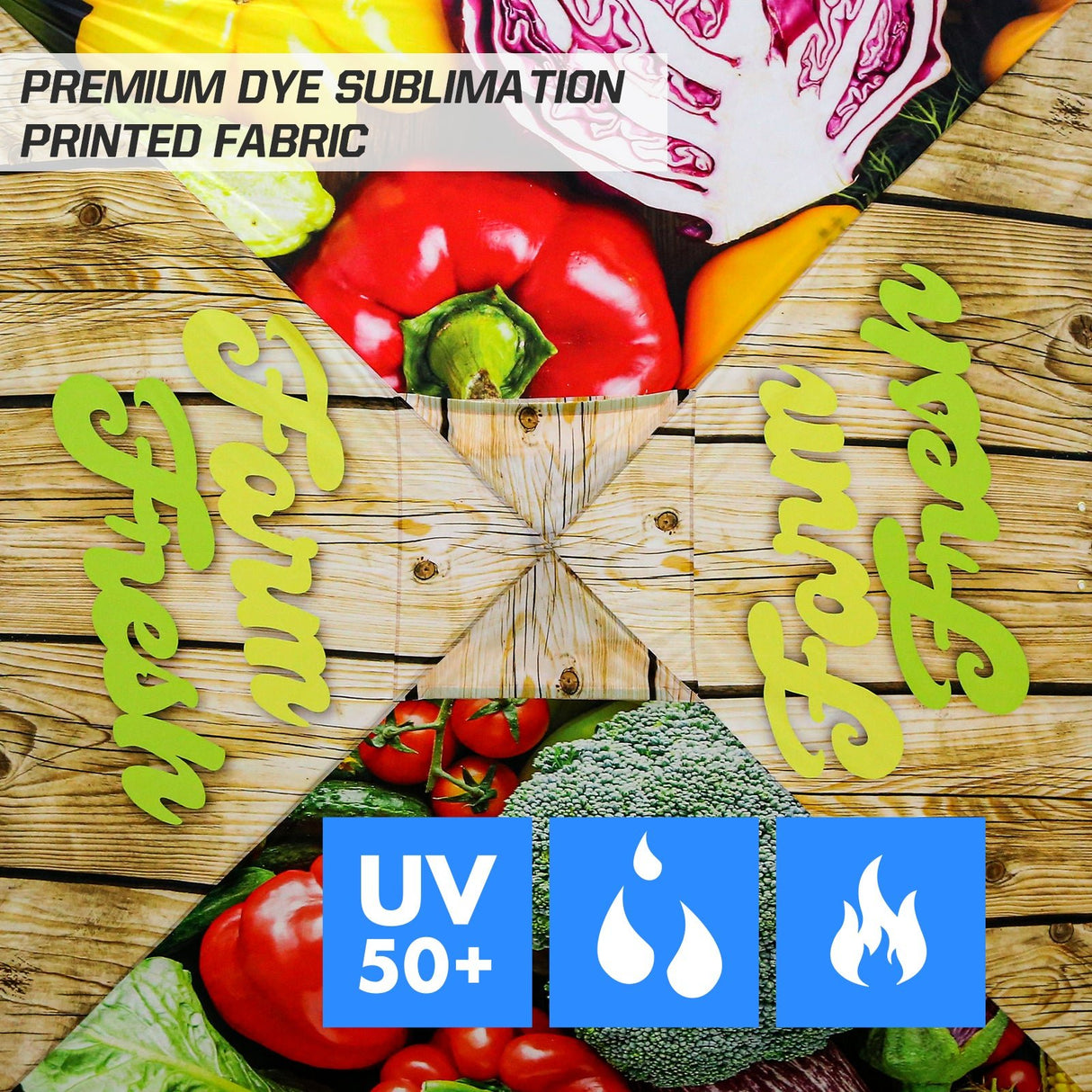 Easy Setup Straight Leg 10x10 Pop Up Canopy Tent Graphix Top w/ 100 sqft of Shade - Eagle Peak Custom Canopy Tent