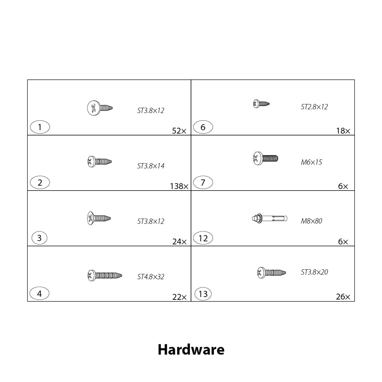 EP-SSP15-Hardware Kit - Eagle Peak®