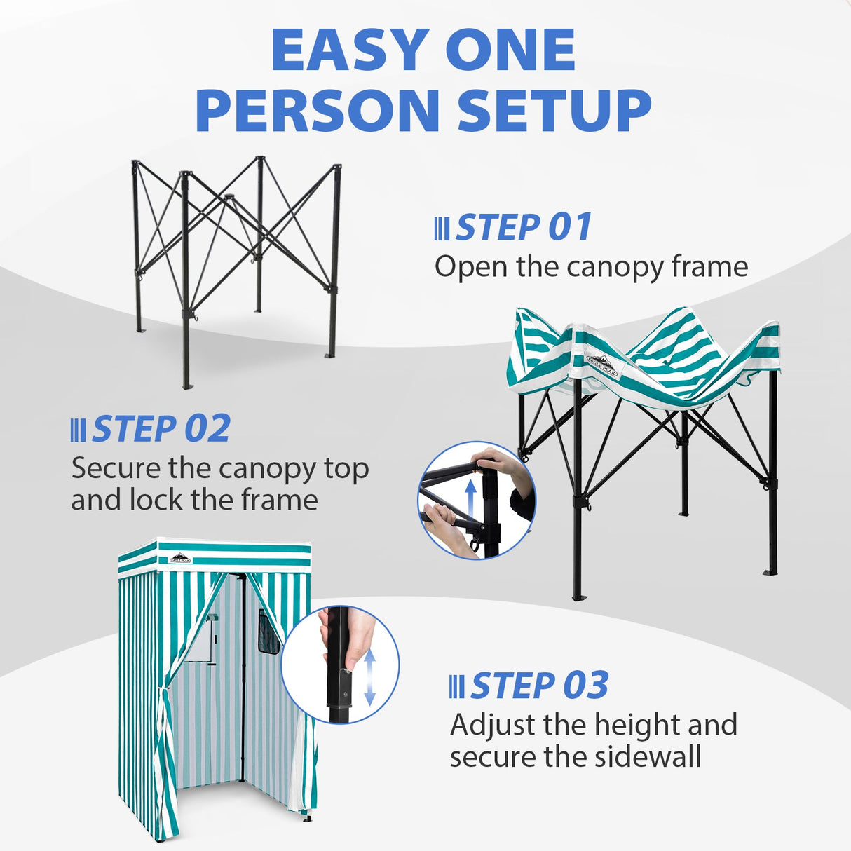 Flat Top 4x4 Pop-up Canopy Changing Room - Eagle Peak®