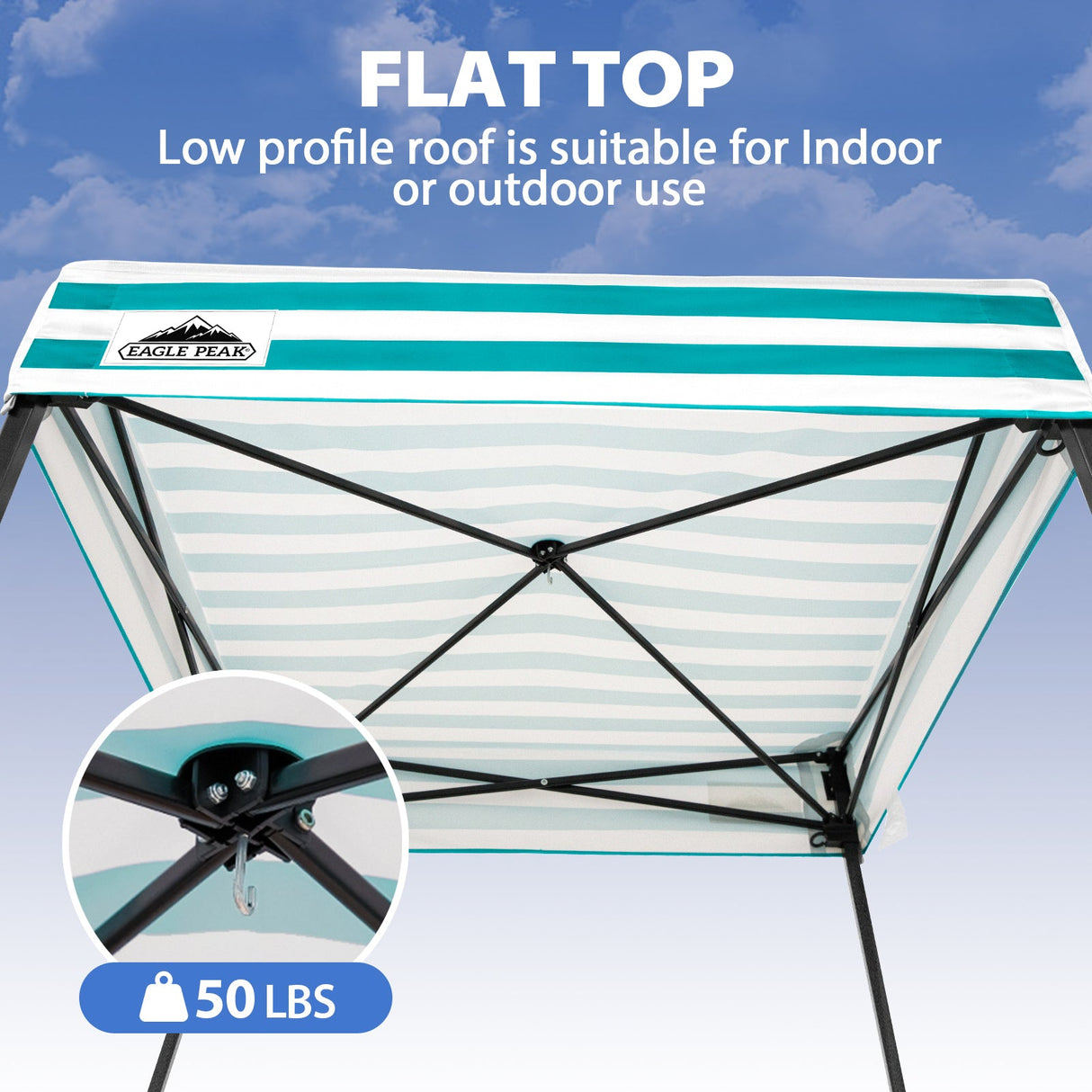 Flat Top 4x4 Pop-up Canopy Changing Room - Eagle Peak®