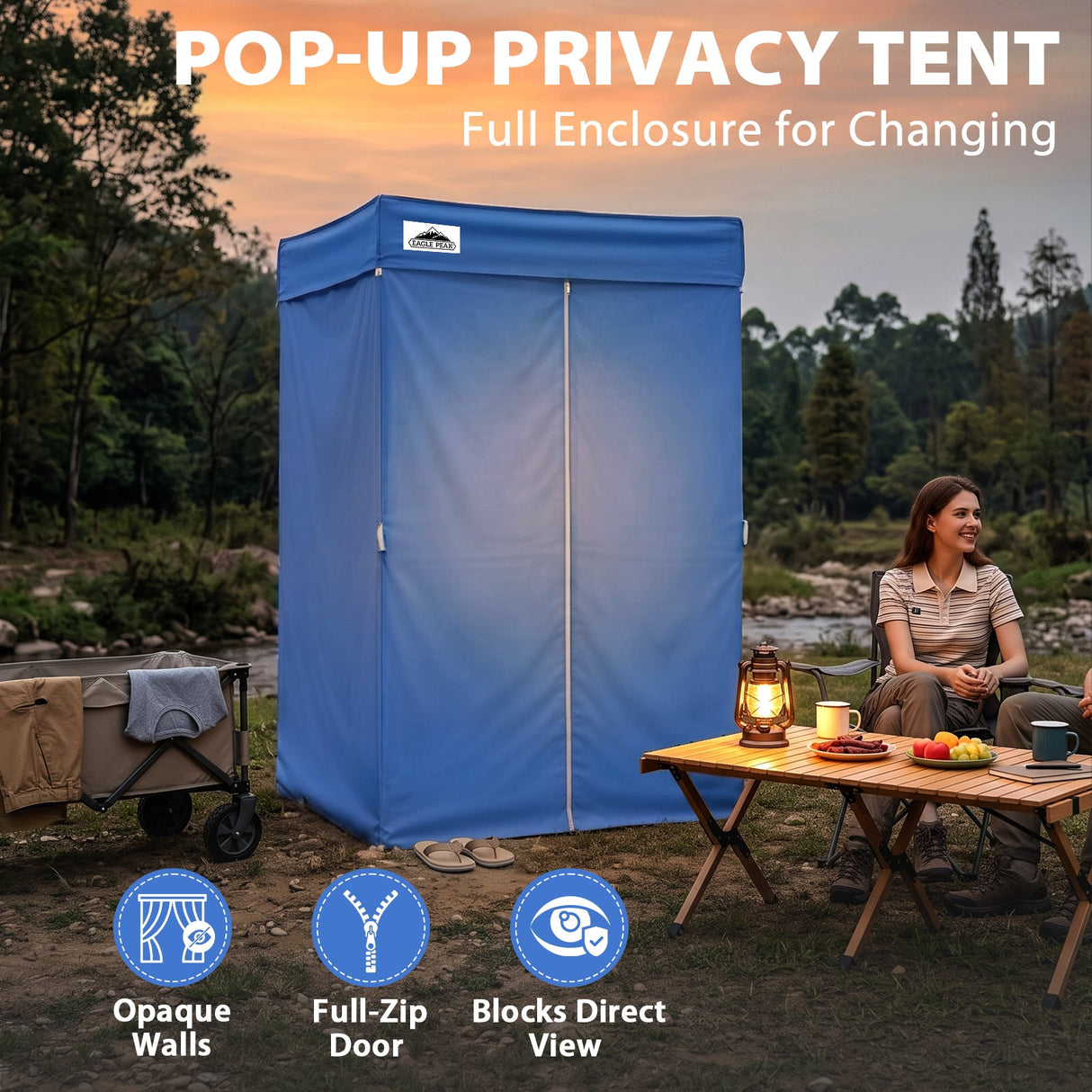 Flat Top 4x4 Pop-up Canopy Changing Room - Eagle Peak®