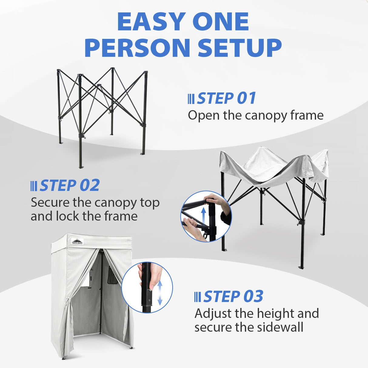 Flat Top 4x4 Pop-up Canopy Changing Room - Eagle Peak®