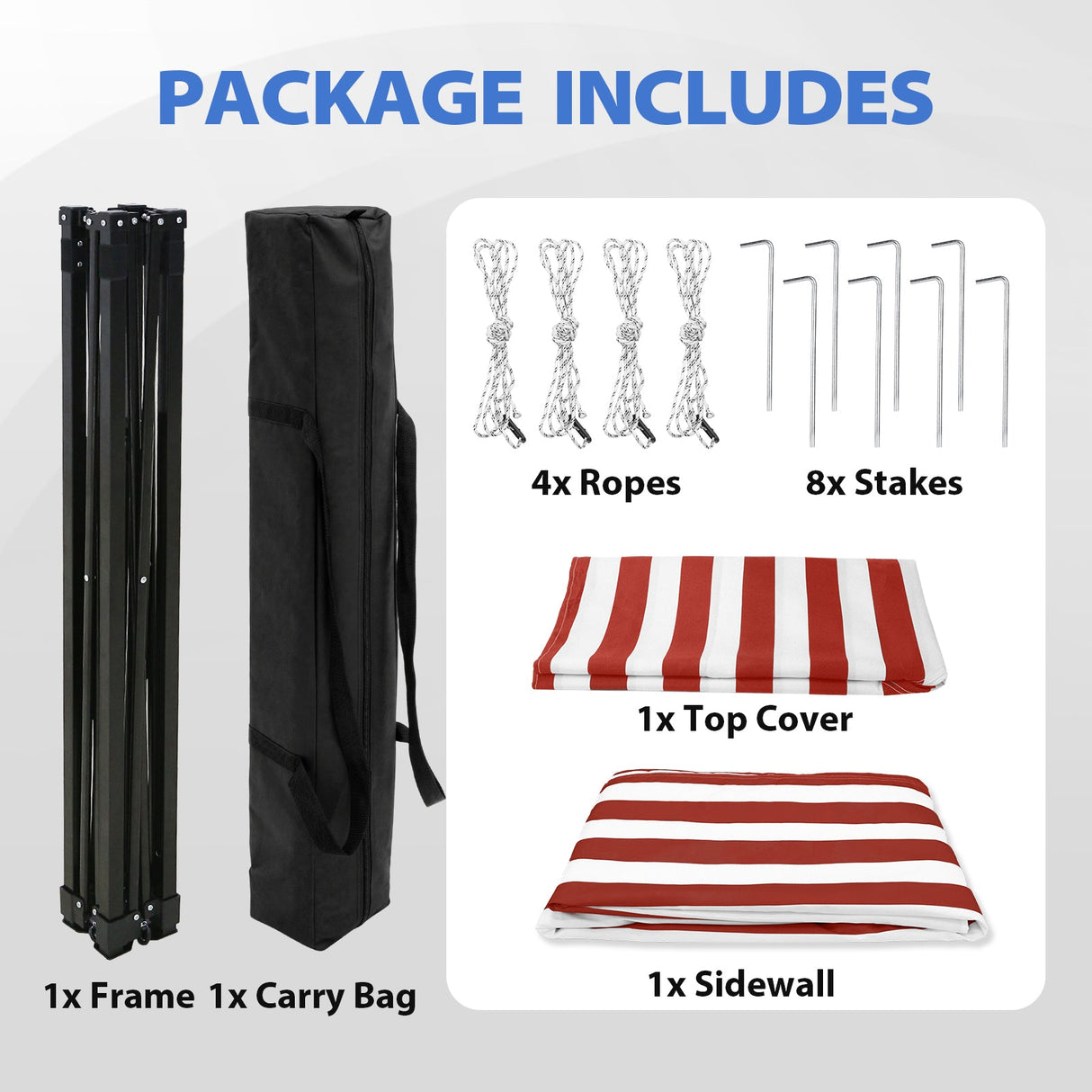Flat Top 4x4 Pop-up Canopy Changing Room - Eagle Peak®