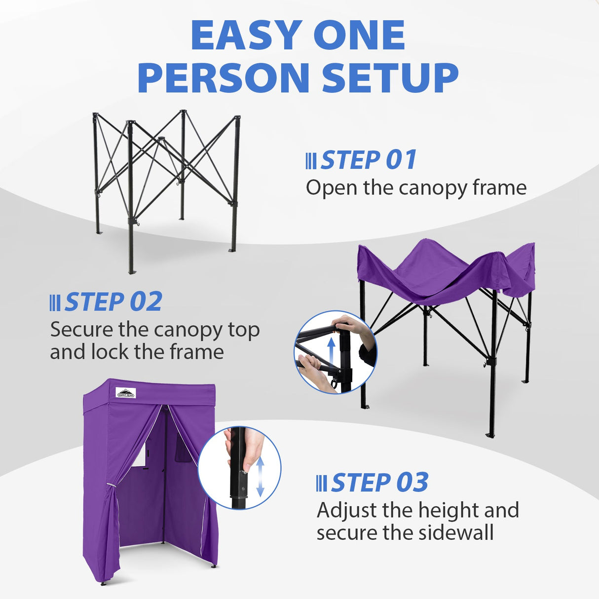 Flat Top 4x4 Pop-up Canopy Changing Room - Eagle Peak®