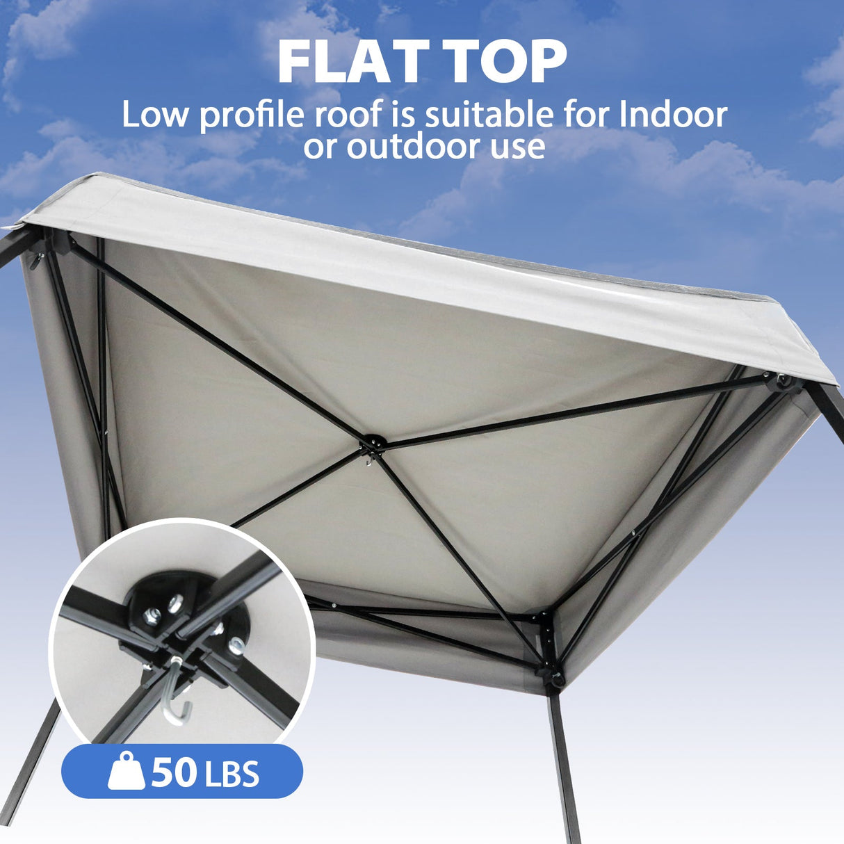 Flat Top 4x4 Pop-up Canopy Changing Room - Eagle Peak®