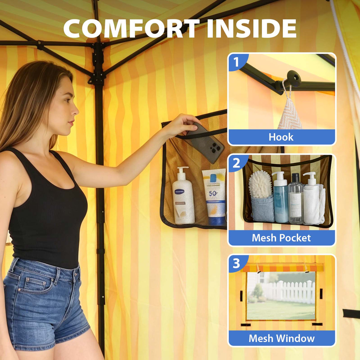 Flex Compact 5x5 Pop-up Canopy Changing Room - Eagle Peak®