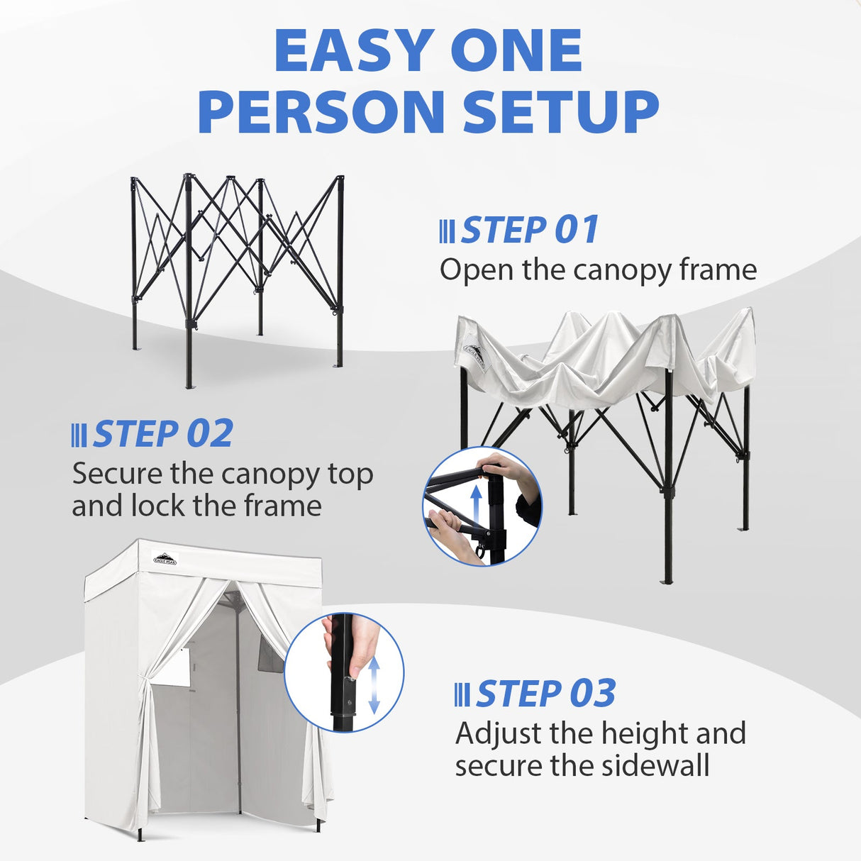 Flex Compact 5x5 Pop-up Canopy Changing Room - Eagle Peak®