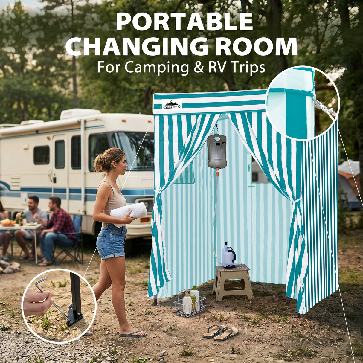 Flex Compact 5x5 Pop-up Canopy Changing Room - Eagle Peak®