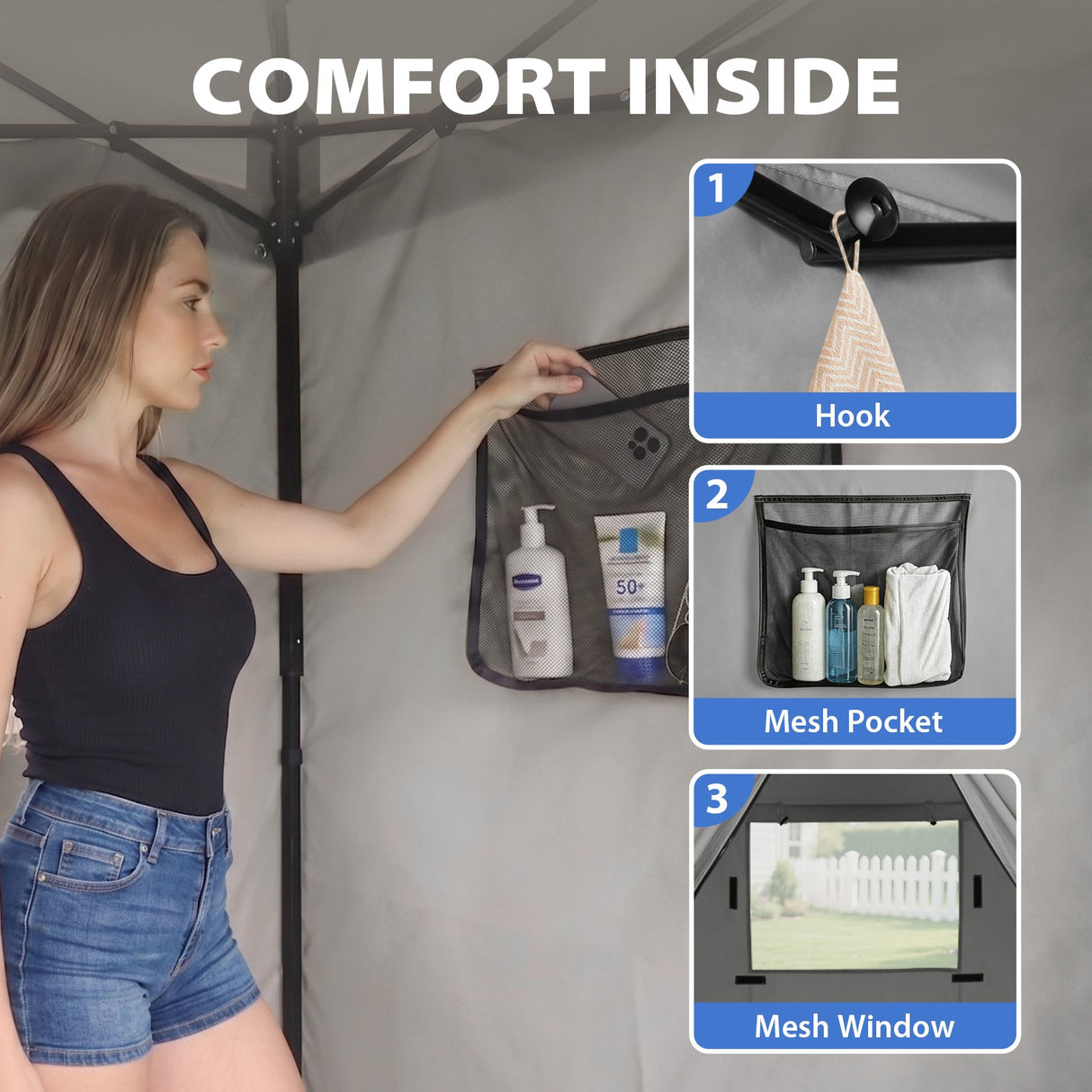 Flex Compact 5x5 Pop-up Canopy Changing Room - Eagle Peak®