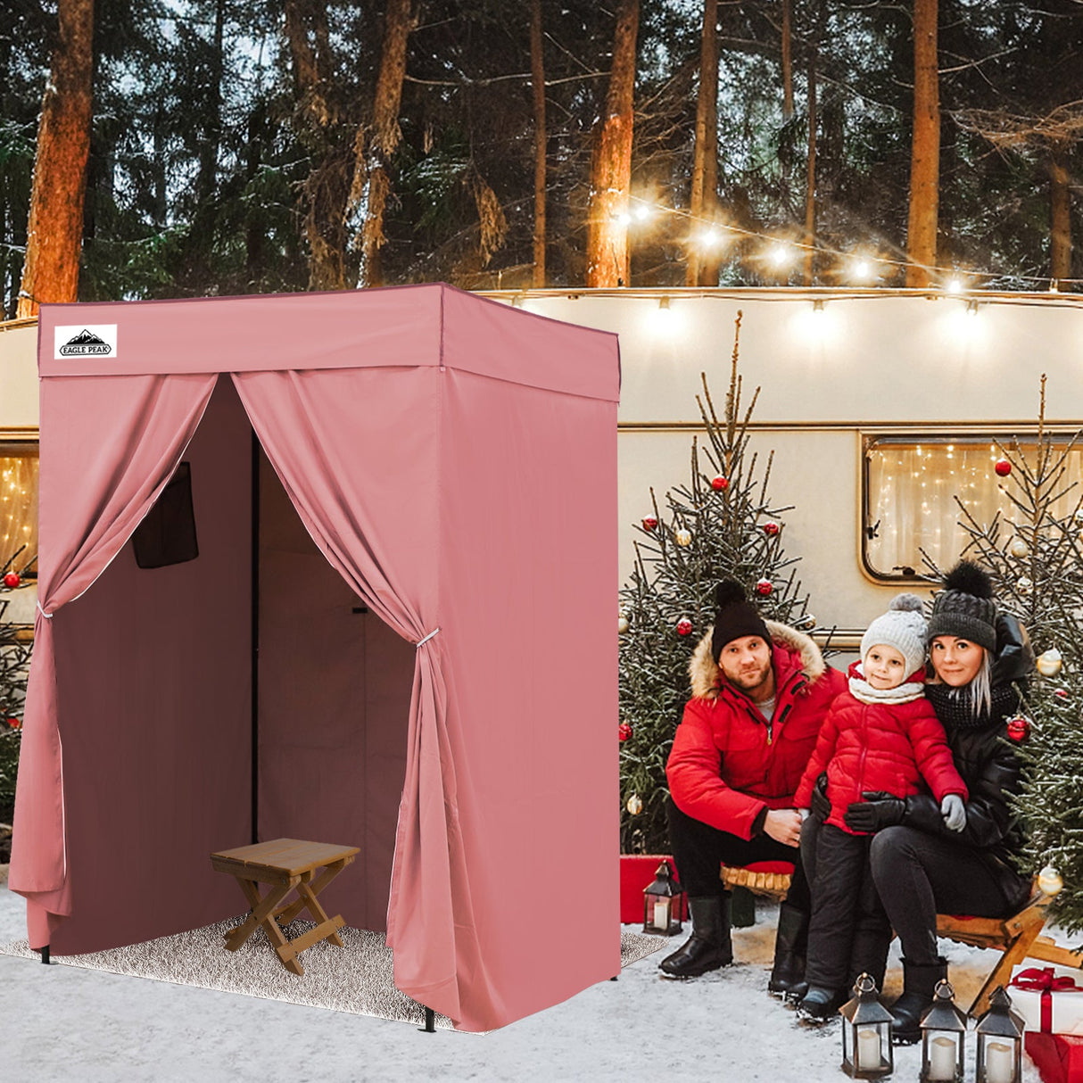 Flex Compact 5x5 Pop - up Canopy Changing Room - Eagle Peak Custom Canopy Tent