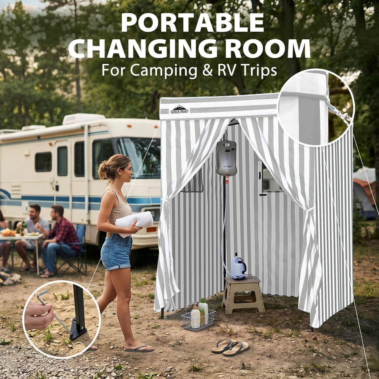 Flex Compact 5x5 Pop-up Canopy Changing Room - Eagle Peak®