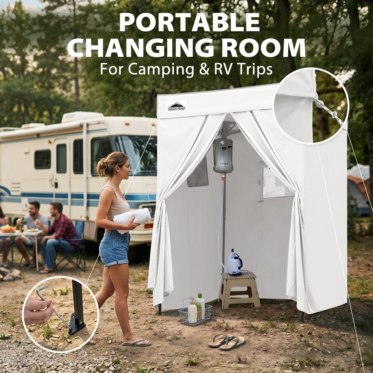 Flex Compact 5x5 Pop-up Canopy Changing Room - Eagle Peak®