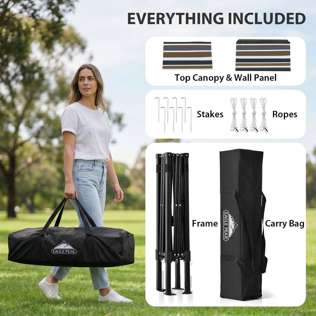 Flex Ultra Compact 4x4 Pop Up Changing Room Canopy - Eagle Peak®