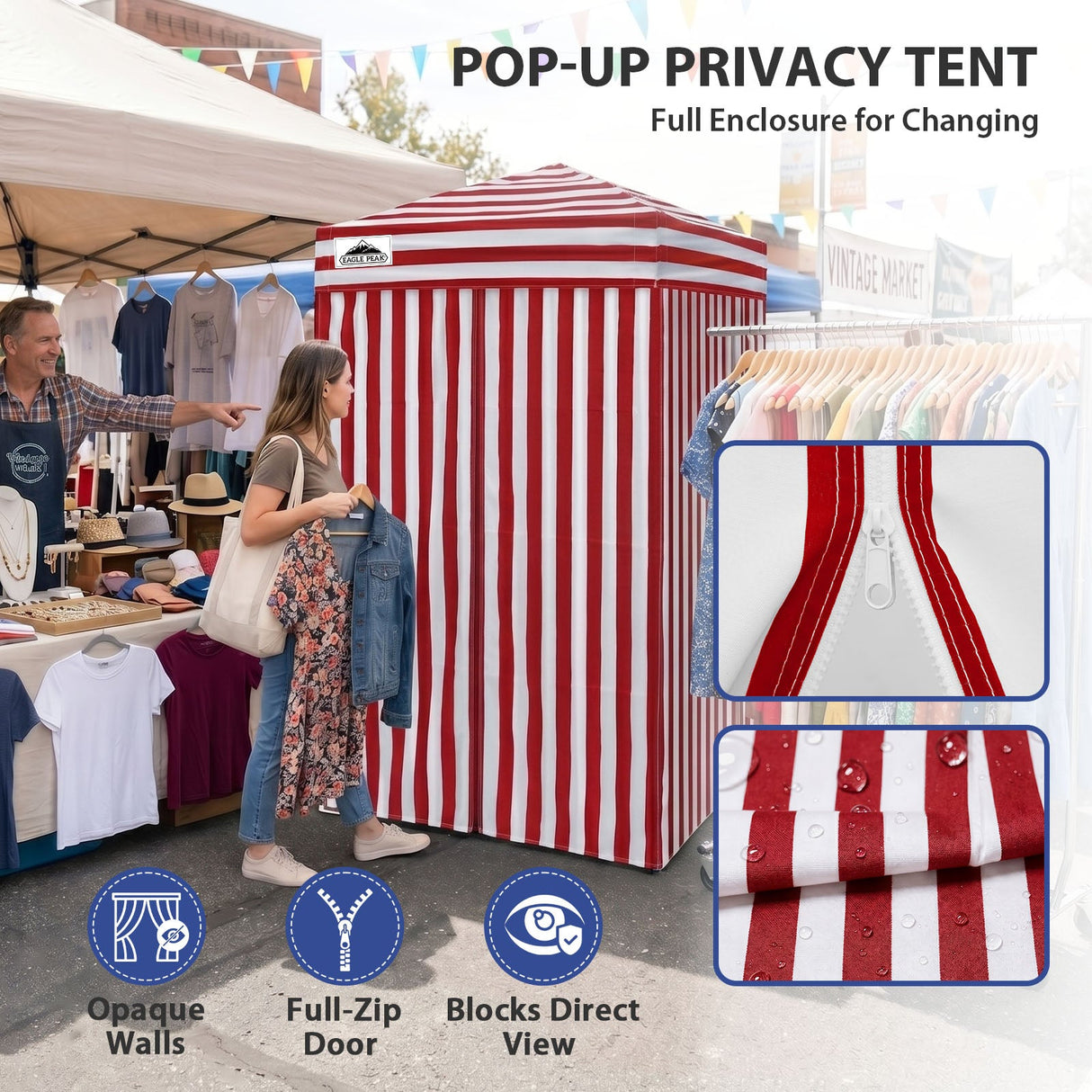 Flex Ultra Compact 4x4 Pop Up Changing Room Canopy - Eagle Peak®