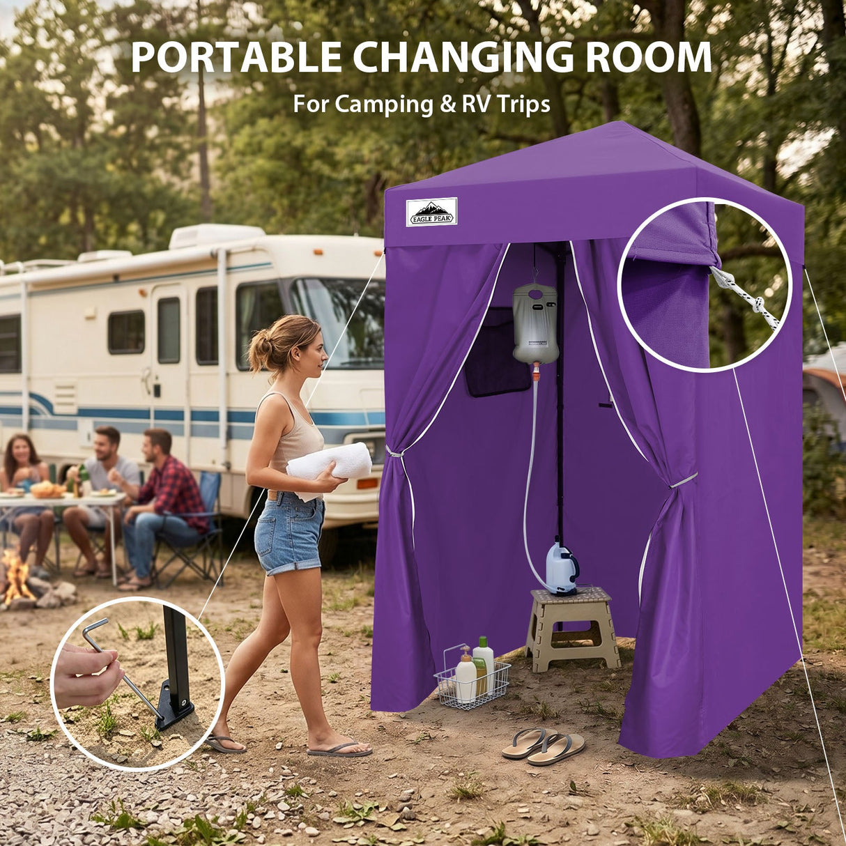 Flex Ultra Compact 4x4 Pop Up Changing Room Canopy - Eagle Peak®