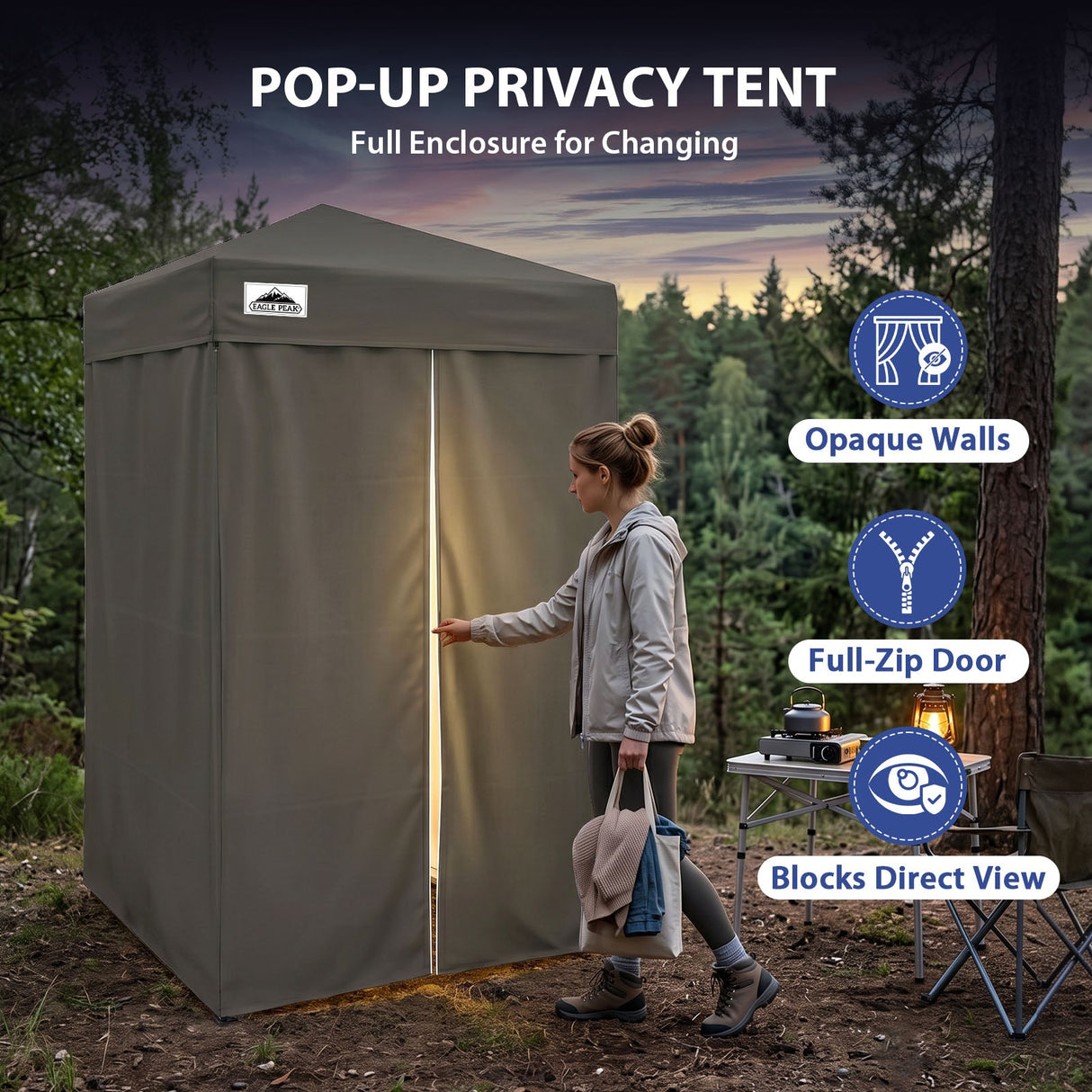 Flex Ultra Compact 4x4 Pop Up Changing Room Canopy - Eagle Peak®