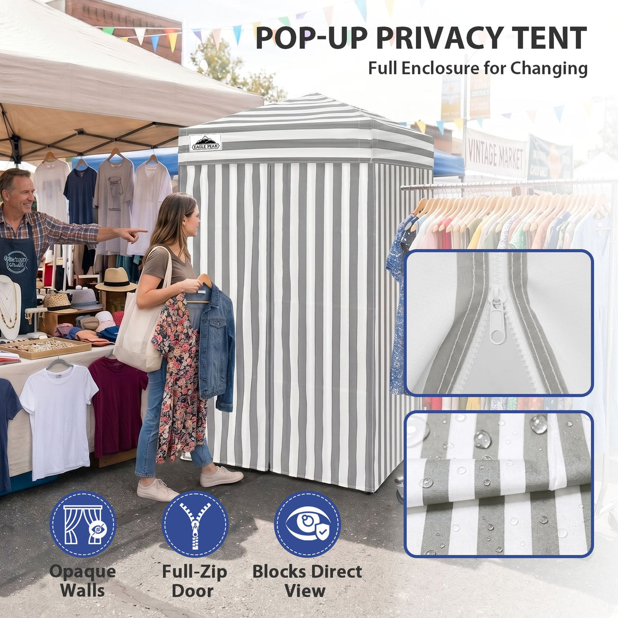 Flex Ultra Compact 4x4 Pop Up Changing Room Canopy - Eagle Peak®