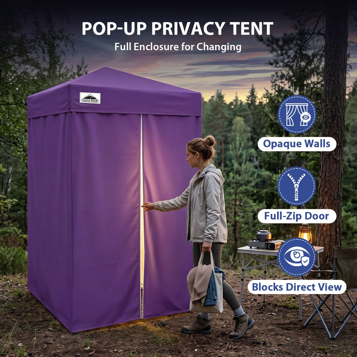 Flex Ultra Compact 4x4 Pop Up Changing Room Canopy - Eagle Peak®