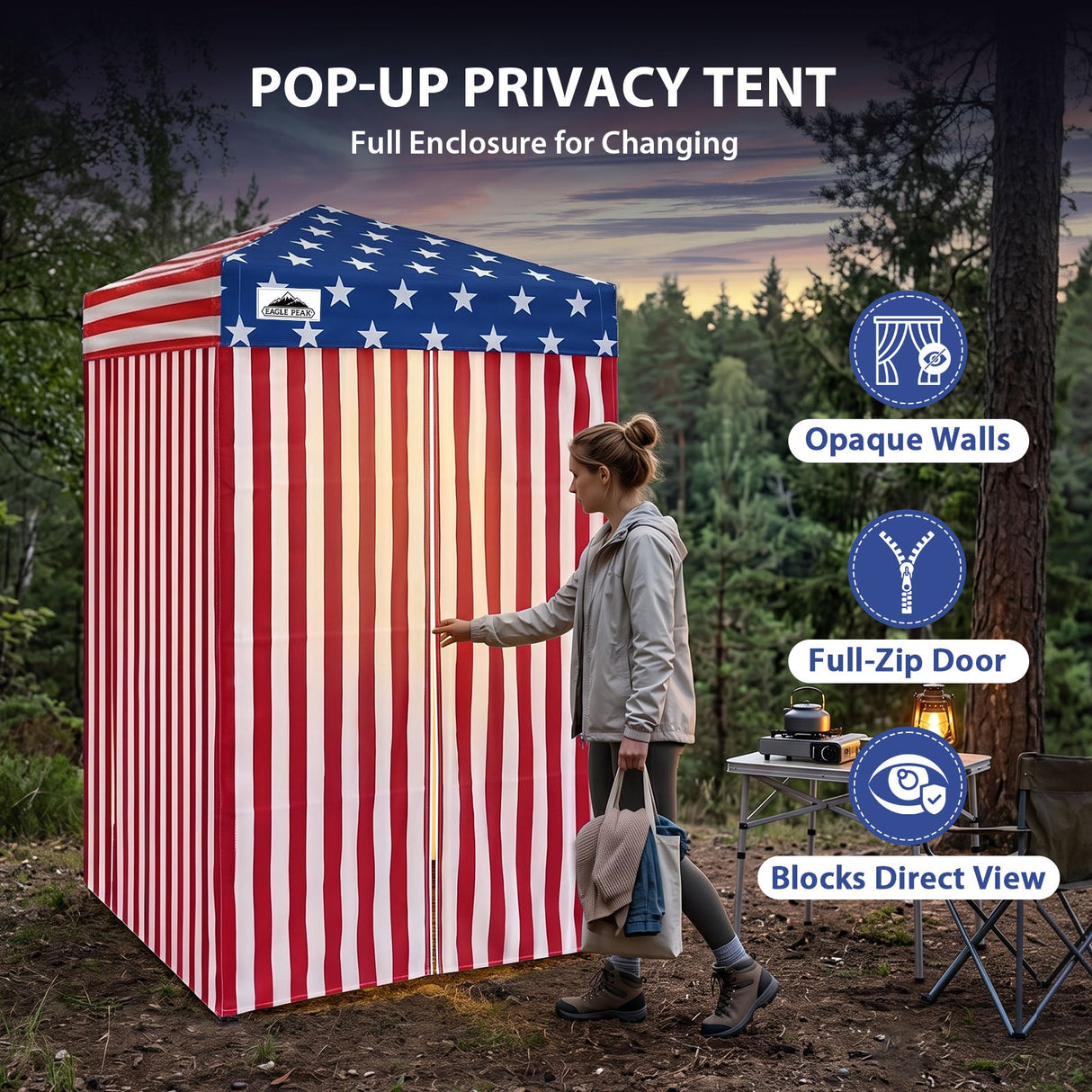 Flex Ultra Compact 4x4 Pop Up Changing Room Canopy - Eagle Peak®