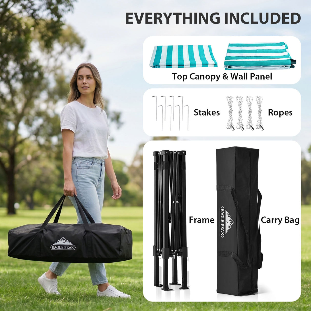 Flex Ultra Compact 4x4 Pop Up Changing Room Canopy - Eagle Peak®