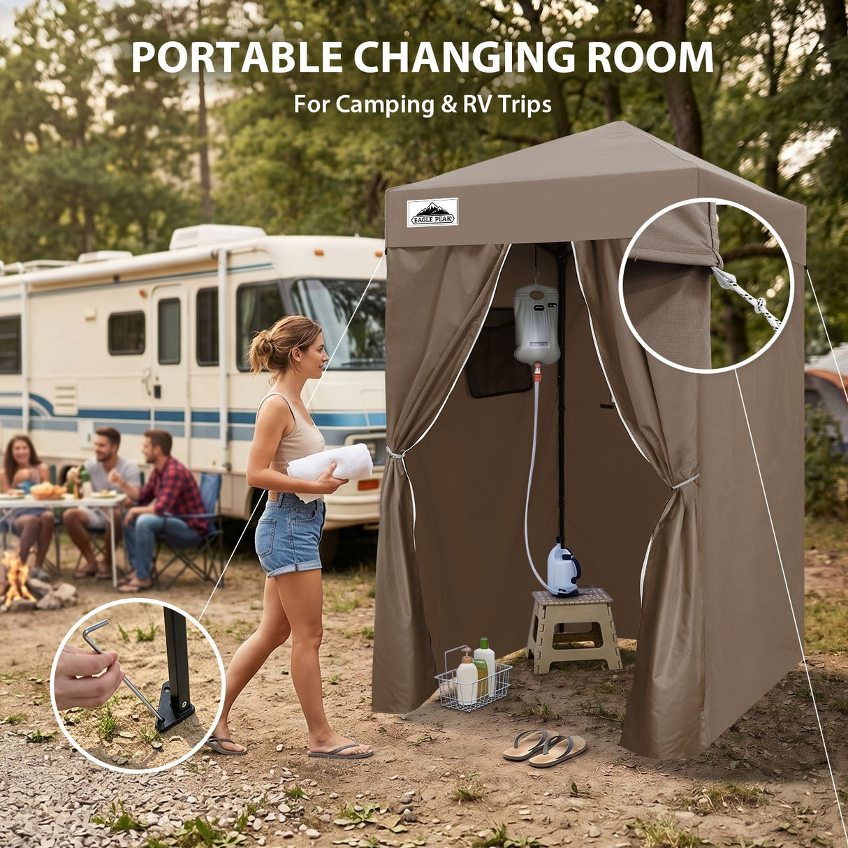 Flex Ultra Compact 4x4 Pop Up Changing Room Canopy - Eagle Peak®