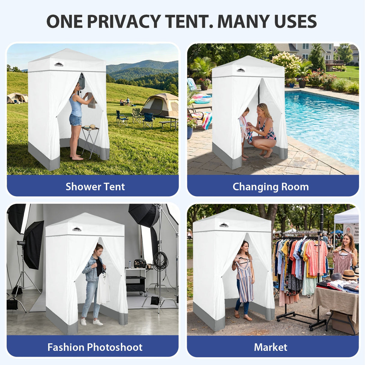 Flex Ultra Compact 4x4 Pop Up Changing Room Canopy - Eagle Peak®