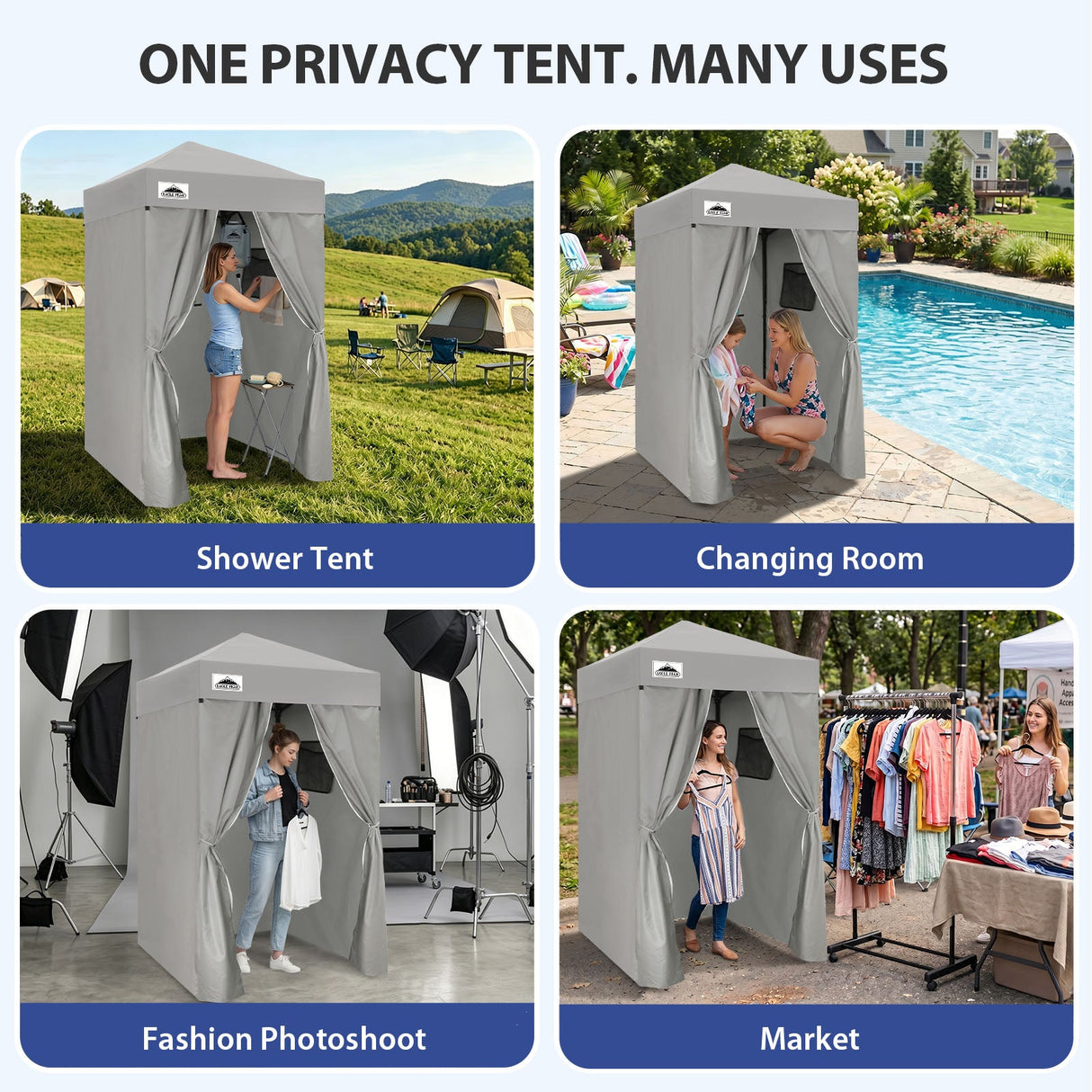Flex Ultra Compact 4x4 Pop Up Changing Room Canopy - Eagle Peak®