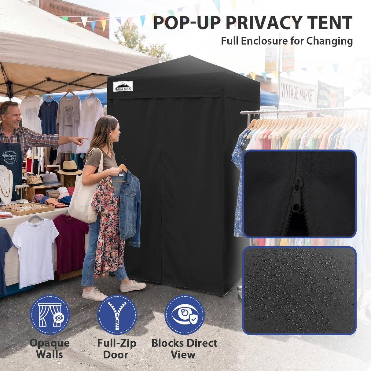 Flex Ultra Compact 4x4 Pop Up Changing Room Canopy - Eagle Peak®