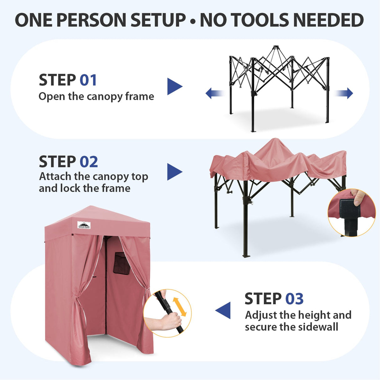 Flex Ultra Compact 4x4 Pop Up Changing Room Canopy - Eagle Peak®