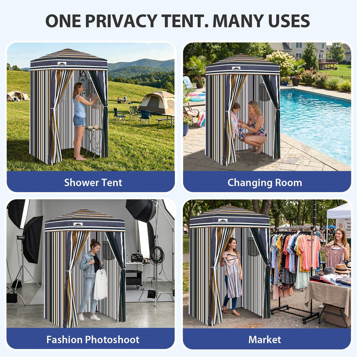 Flex Ultra Compact 4x4 Pop Up Changing Room Canopy - Eagle Peak®