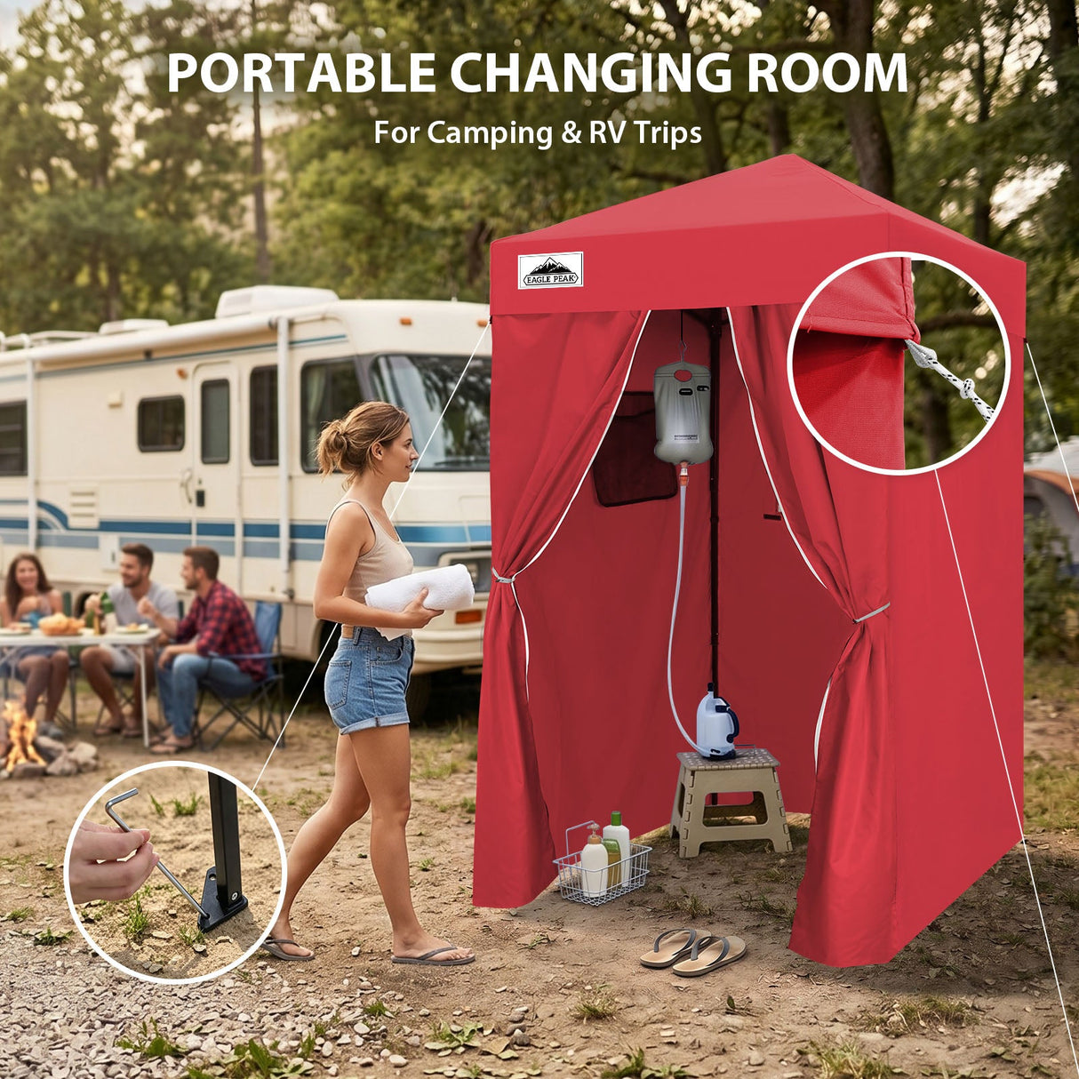 Flex Ultra Compact 4x4 Pop Up Changing Room Canopy - Eagle Peak®