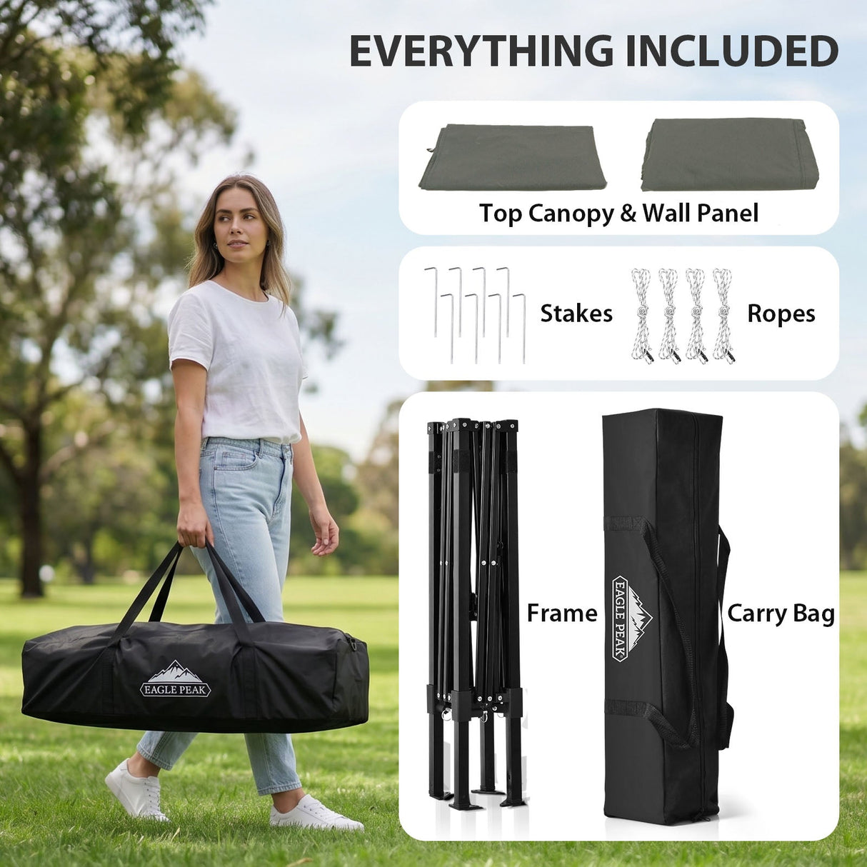 Flex Ultra Compact 4x4 Pop Up Changing Room Canopy - Eagle Peak®