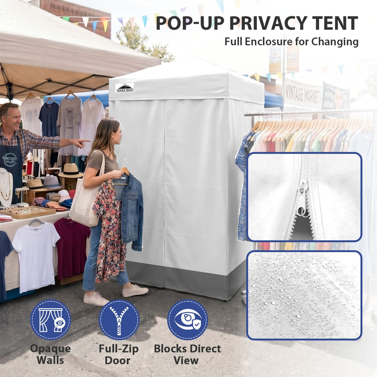 Flex Ultra Compact 4x4 Pop Up Changing Room Canopy - Eagle Peak®