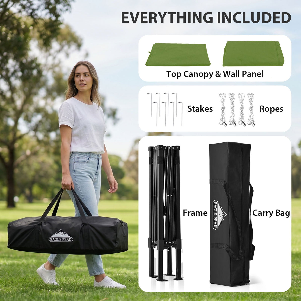 Flex Ultra Compact 4x4 Pop Up Changing Room Canopy - Eagle Peak®