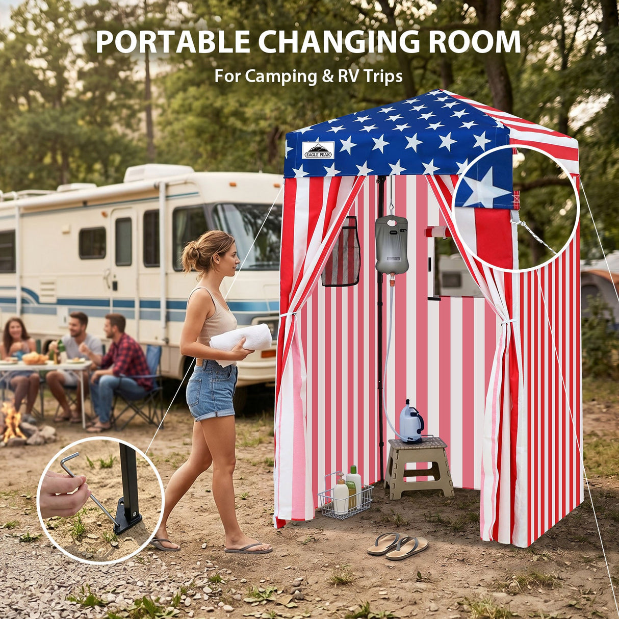 Flex Ultra Compact 4x4 Pop Up Changing Room Canopy - Eagle Peak®