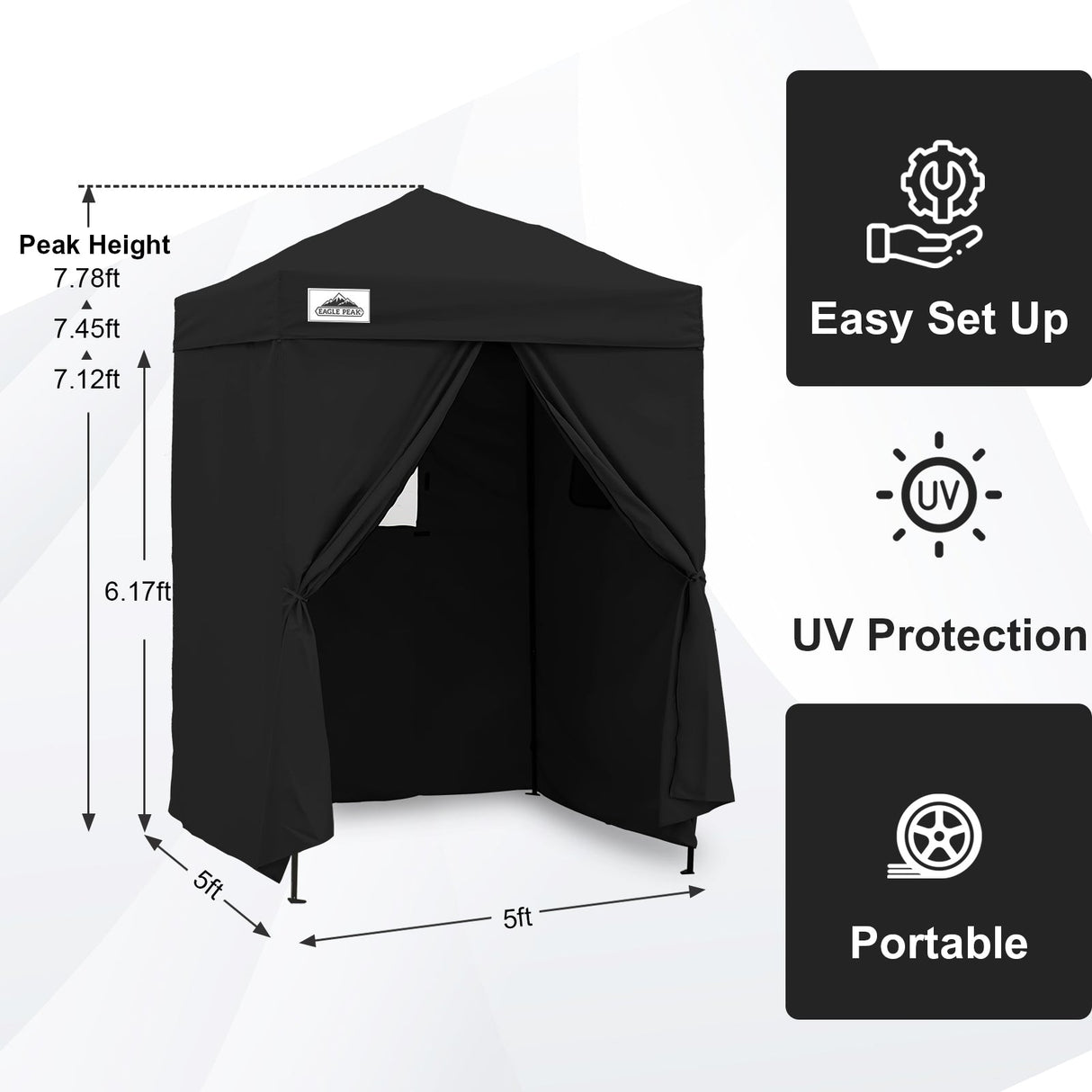 Flex Ultra Compact 5x5 Pop - up Canopy - Eagle Peak Custom Canopy Tent