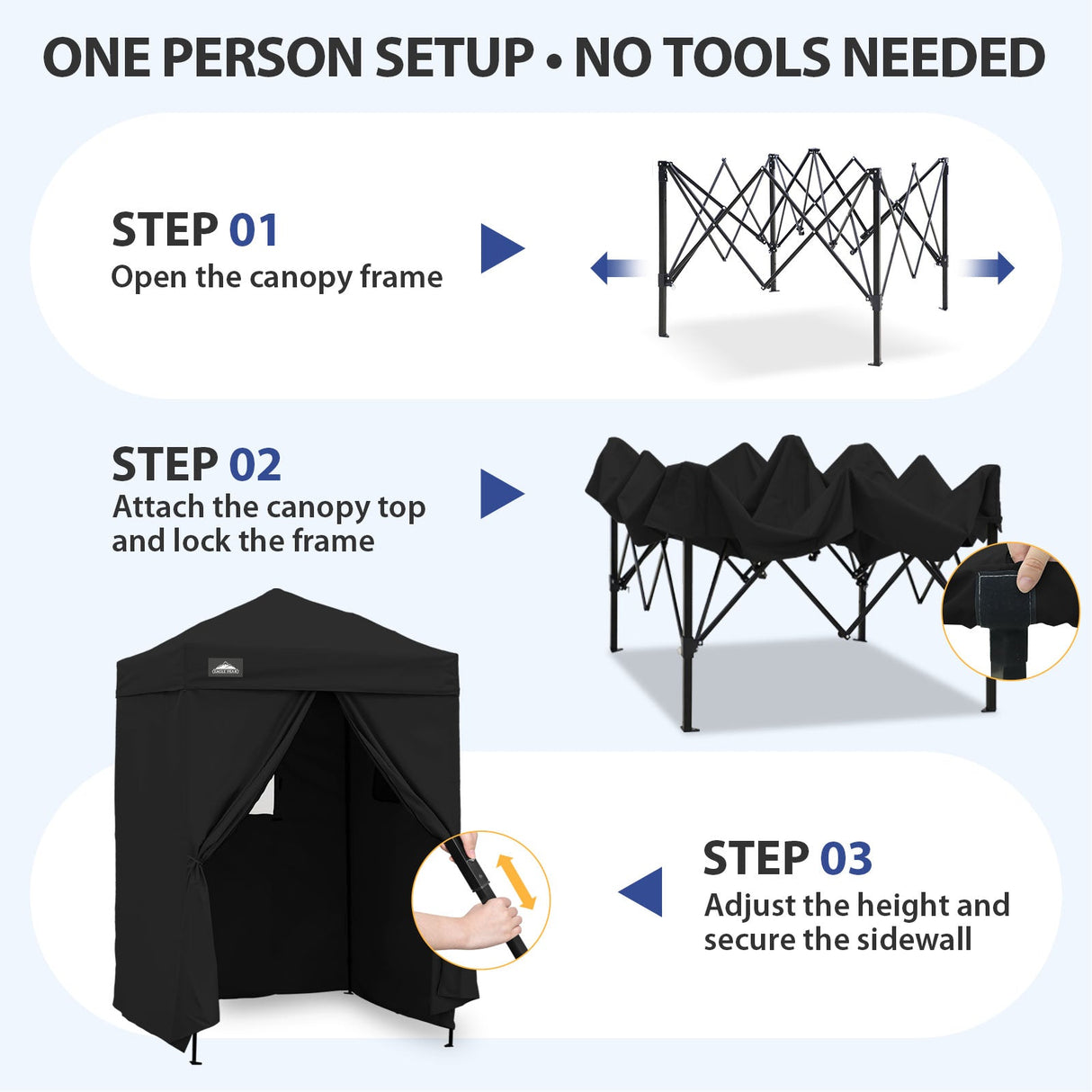 Flex Ultra Compact 5x5 Pop-up Canopy - Eagle Peak®