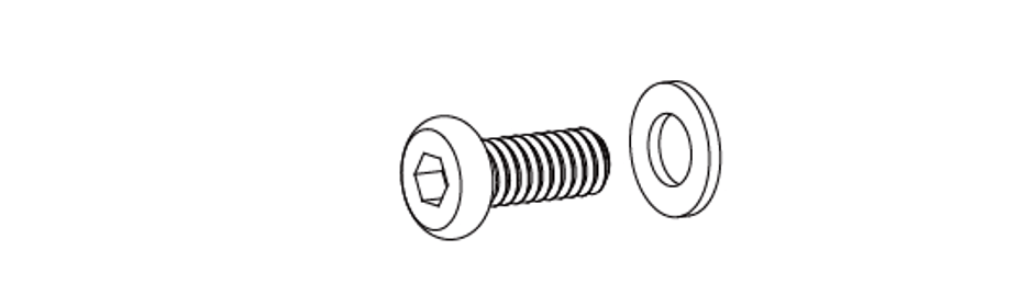 FTPG100TEX - Part AA Bolt with Washer M6x12 - Eagle Peak Custom Canopy Tent