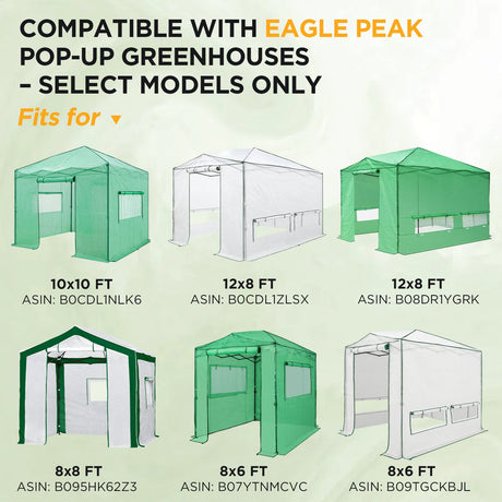 Greenhouse Center Support Pole with Ground Stakes - Eagle Peak Custom Canopy Tent