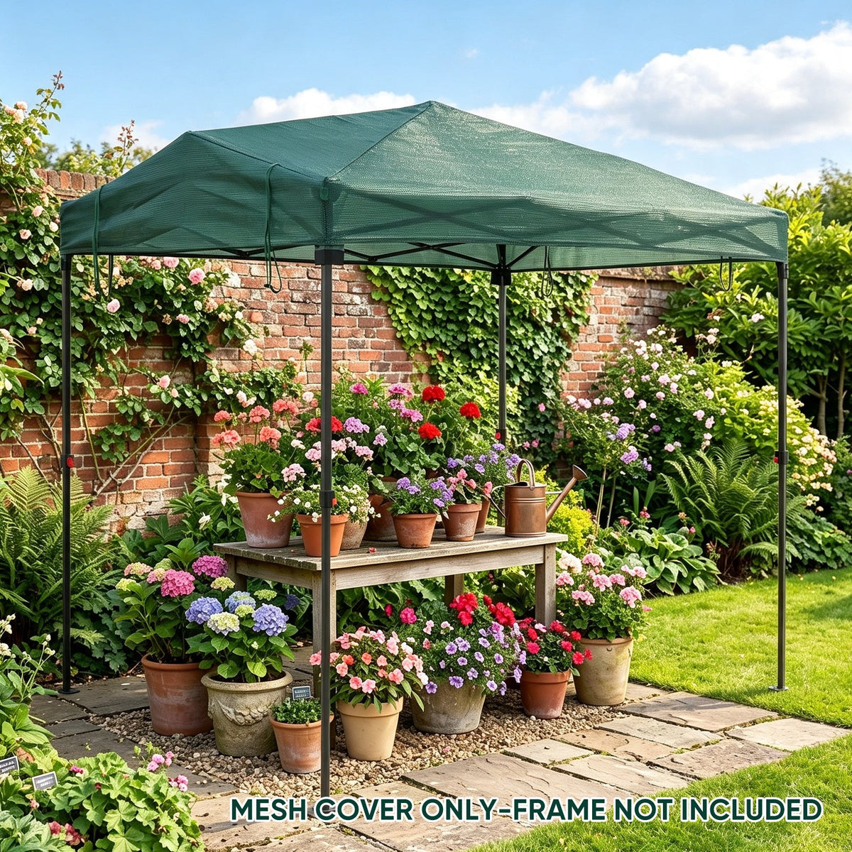 Greenhouse Replacement Shade Cloth Top Cover for 8x6/12x8 Portable Walk-in Pop up Greenhouse - Eagle Peak®