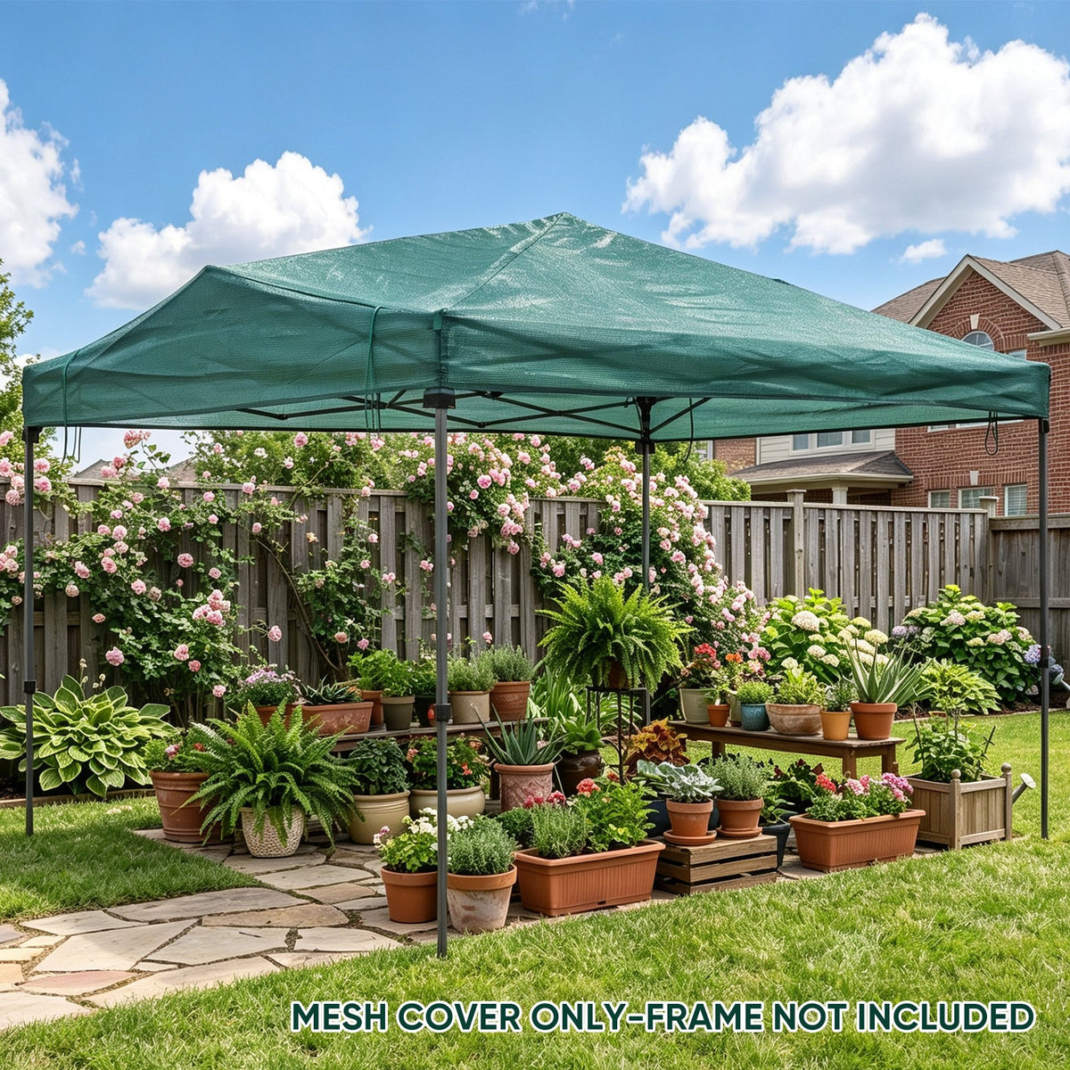 Greenhouse Replacement Shade Cloth Top Cover for 8x6/12x8 Portable Walk-in Pop up Greenhouse - Eagle Peak®