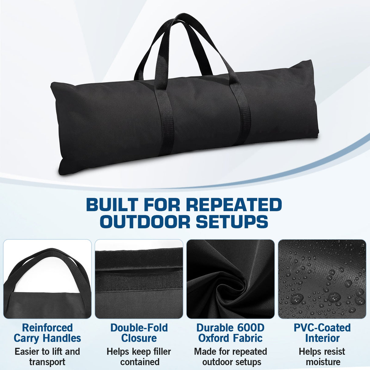 Greenhouse Sandbags Heavy Duty Weights for Greenhouse Skirt, 4/6 Pack - Eagle Peak®