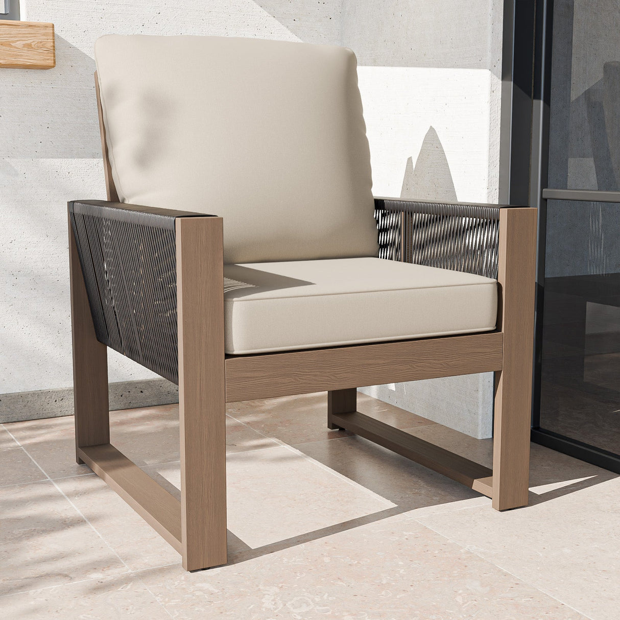 Natural Cedar Patio Furniture, Cedar Chair, 1 Piece - Eagle Peak Custom Canopy Tent