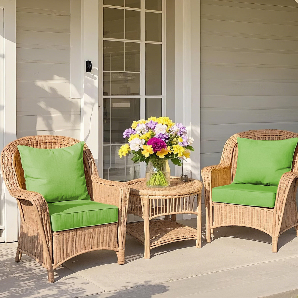 Outdoor Deep Seat Cushion Set, 25 x 25 x 5 inch ,Set of 2 - Eagle Peak Custom Canopy Tent