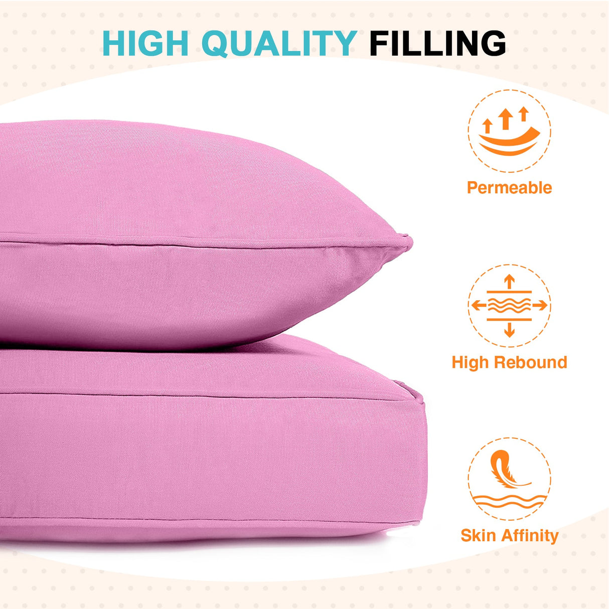 Outdoor Deep Seat Cushion Set, 25 x 25 x 5 inch ,Set of 2 - Eagle Peak Custom Canopy Tent