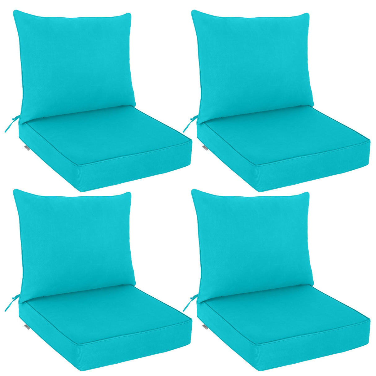 Outdoor Deep Seat Cushion Set, 25 x 25 x 5 inch, Set of 4 - Eagle Peak Custom Canopy Tent