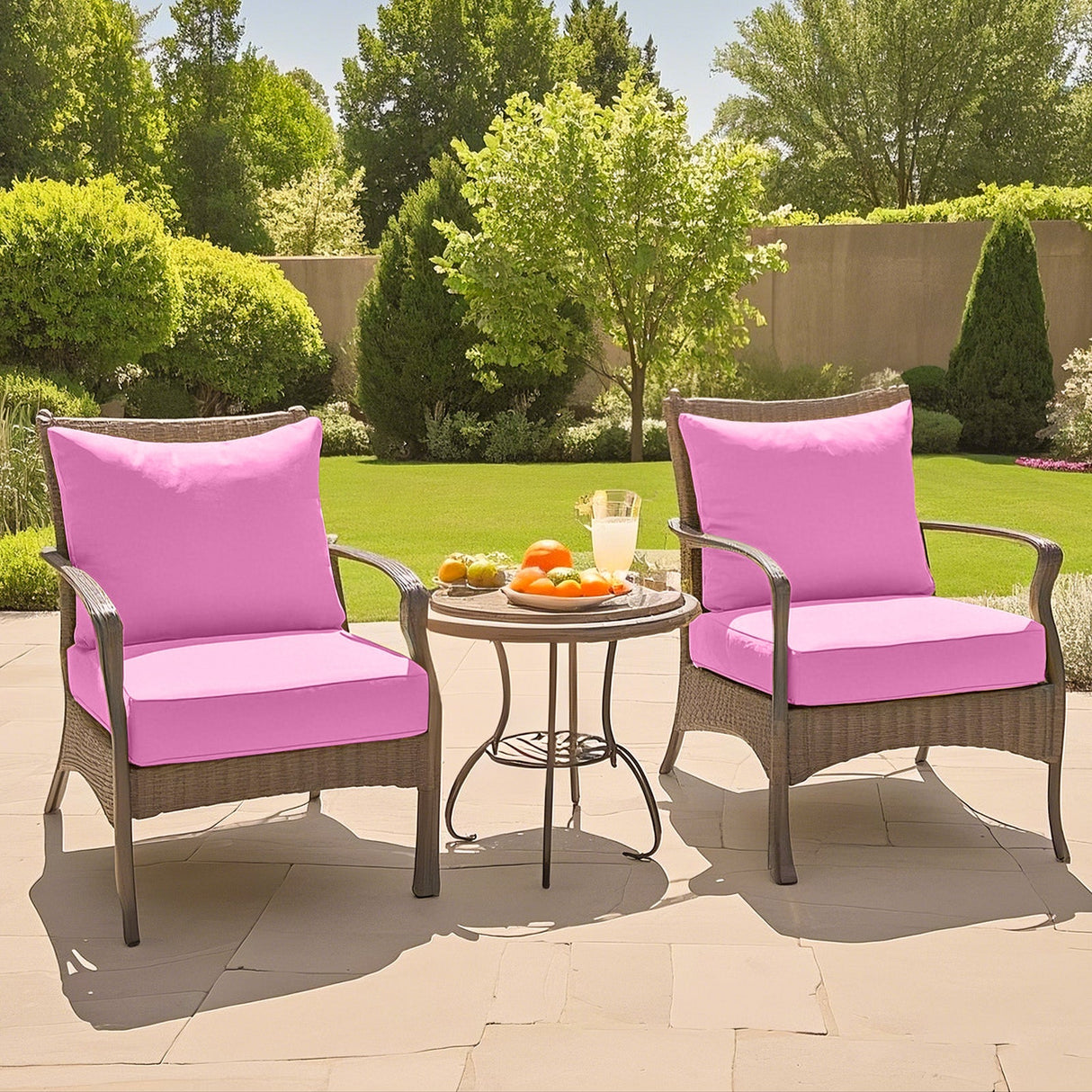 Outdoor Deep Seat Cushion Set, 25 x 25 x 5 inch, Set of 4 - Eagle Peak Custom Canopy Tent