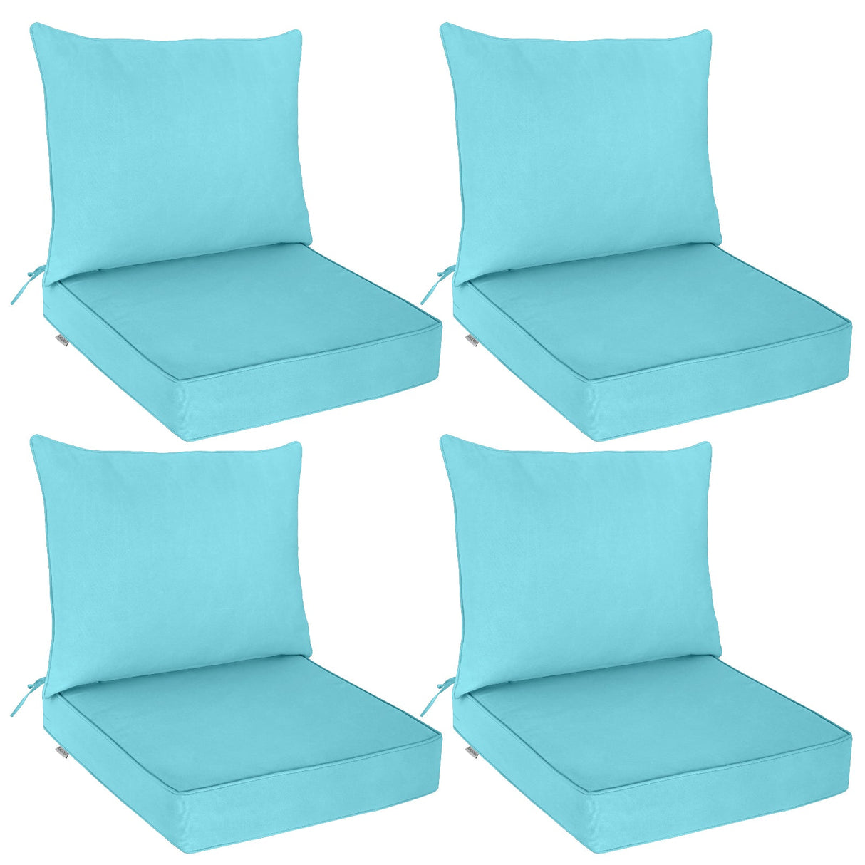 Outdoor Deep Seat Cushion Set, 25 x 25 x 5 inch, Set of 4 - Eagle Peak Custom Canopy Tent